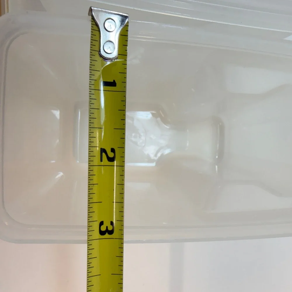 Rubbermaid Cereal Keeper Set Of 2 Almond Clear Vintage 4 Cup Flip Top Lid